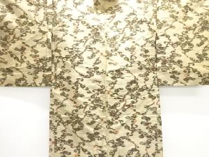 大正ロマン　抽象模様織出し銘仙長羽織